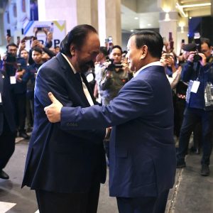 Dulu Dukung Anies, Prabowo Bersyukur NasDem Kini Jadi Koalisi