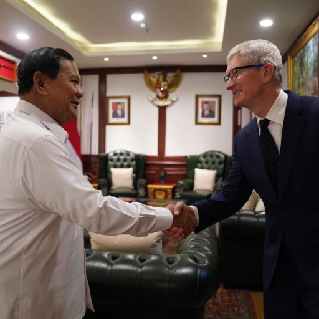 Tim Cook Temui Prabowo, Yakin Kolaborasi Apple dan Indonesia Makin Sukses