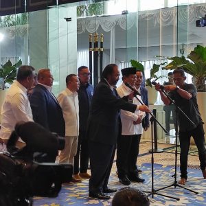 Sinyal Koalisi Menguat, Prabowo Temui Surya Paloh di Markas NasDem