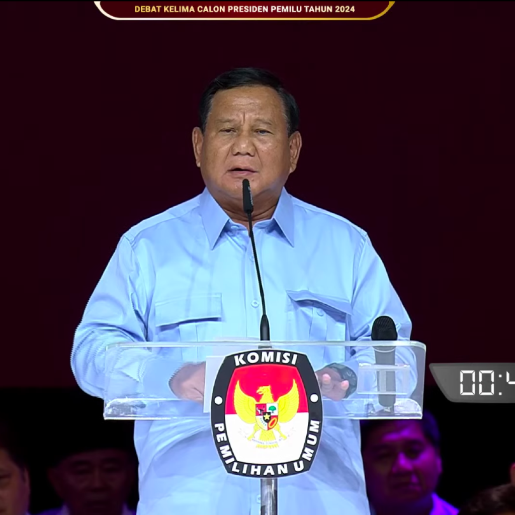 TUTURPEDIA - Debat Capres 2024: Prabowo Rancang Strategi Transformasi Bangsa untuk Menuju Indonesia Emas 2045