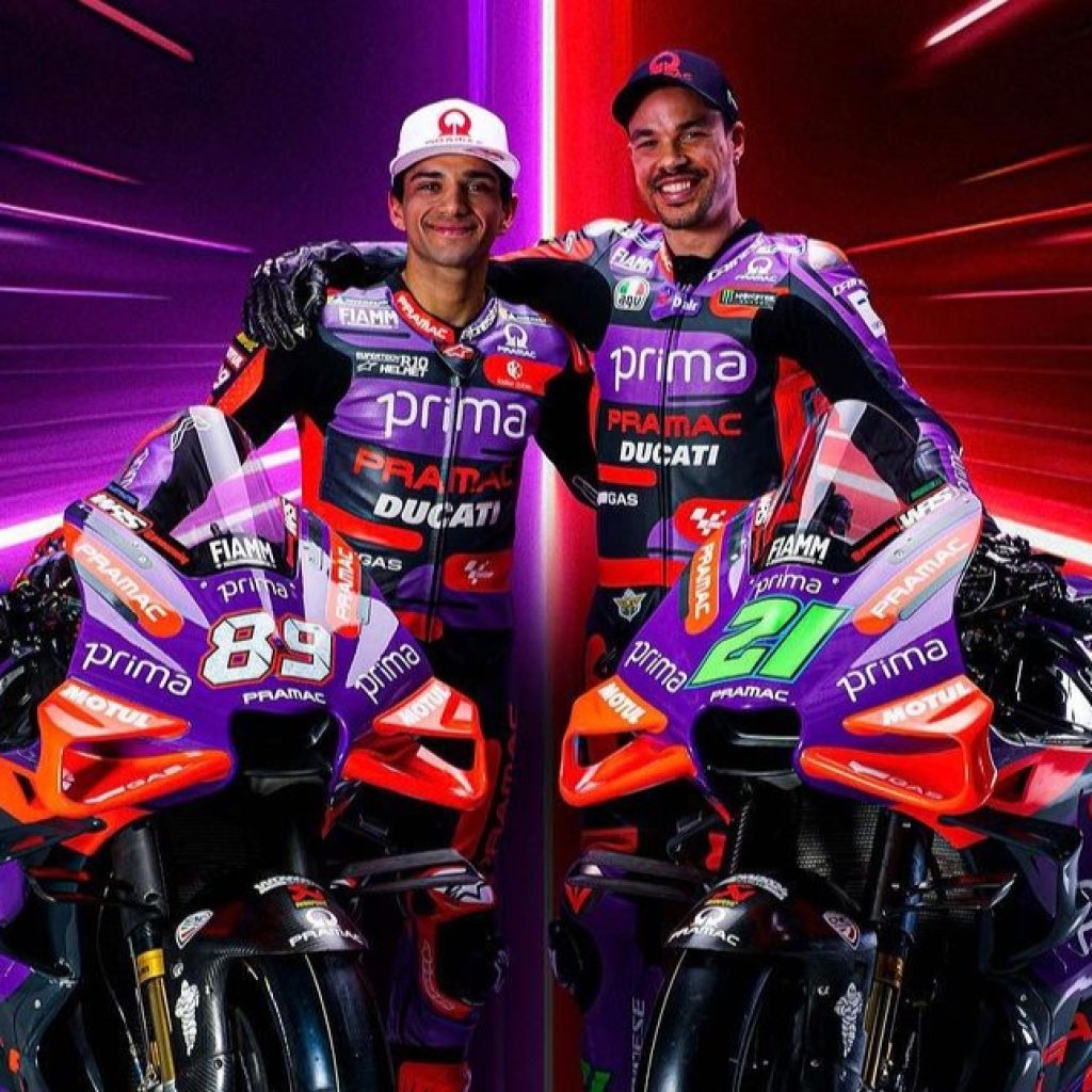 Prima Pramac Racing luncurkan motor untuk MotoGP 2024. Foto: instagram.com/pramacracing