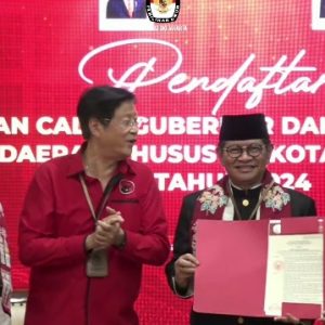 Pramono Anung dan Rano Karno Resmi Daftar Pilgub Jakarta ke KPUD