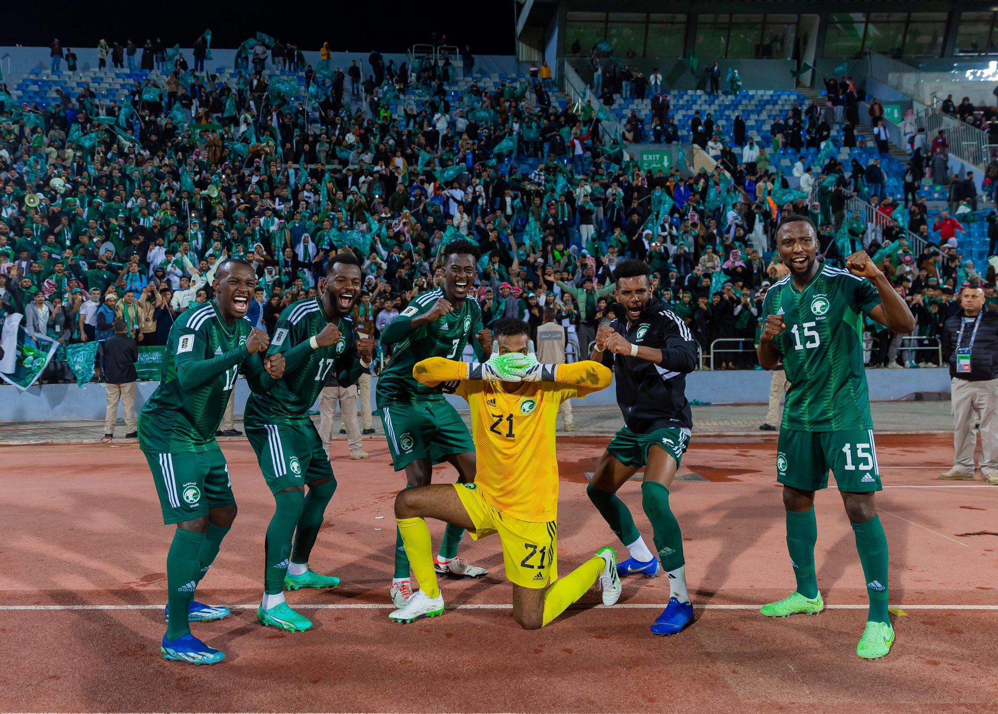 Inilah rangkuman matchday 2 grup G kualifikasi Piala Dunia 2026 zona Asia. Foto: X.com/SaudiNT