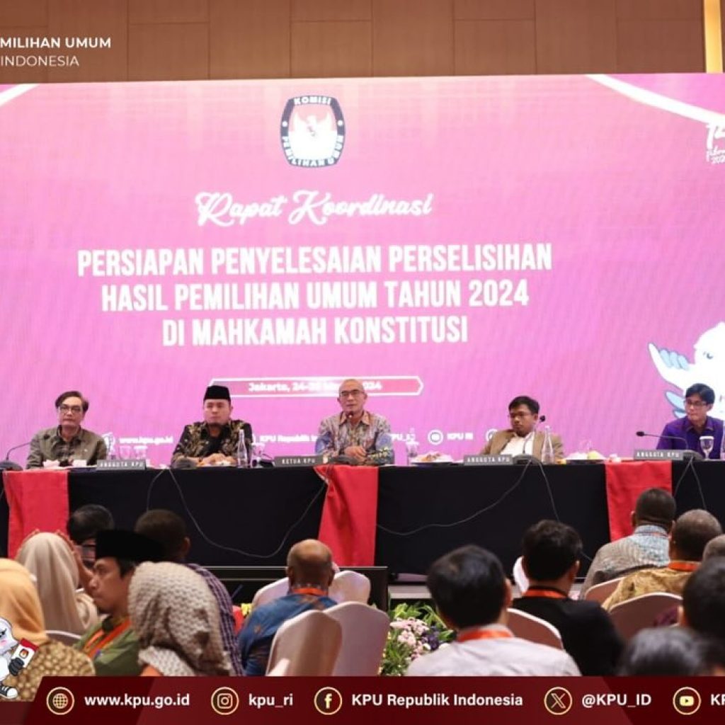 TUTURPEDIA - Ada 273 Gugatan Hasil Pemilu yang Masuk ke MK, KPU Siapkan Advokat