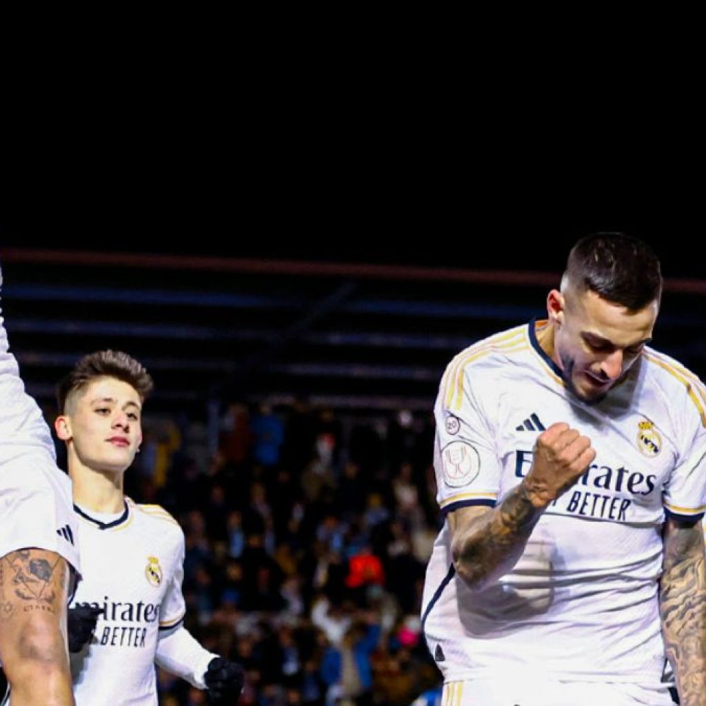 Real Madrid kalahkan Arandina dengan skor 3-1. Foto: x.com/realmadrid