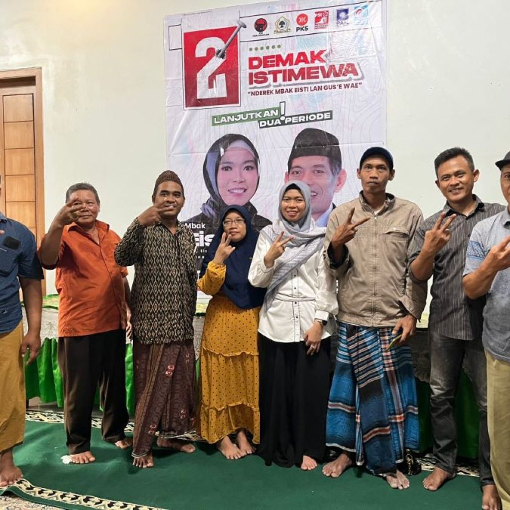 Pemuda dari 19 desa di Kecamatan Mranggen dan Karangawen bentuk relawan pemenangan Eisti-Gus Bad. Foto: Istimewa