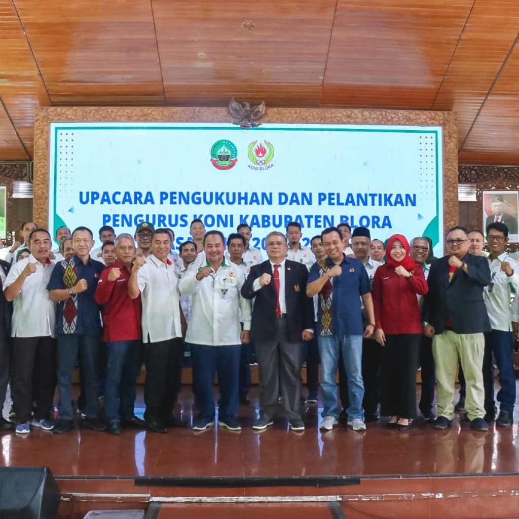 TUTURPEDIA - Pengurus KONI Kabupaten Blora Periode 2023-2027 Resmi Dilantik