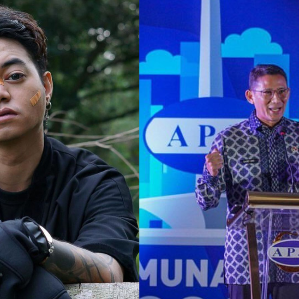 Reza Arap kritik pernyataan Sandiaga Uno terkait kunjungan IShowSpeed ke Indonesia. Foto: Instagram @ybrap dan @sandiuno