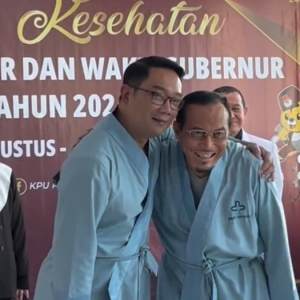 Jalani Pemeriksaan Kesehatan di RSUD Tarakan, Ridwan Kamil dan Suswono Tak Ada Persiapan Khusus