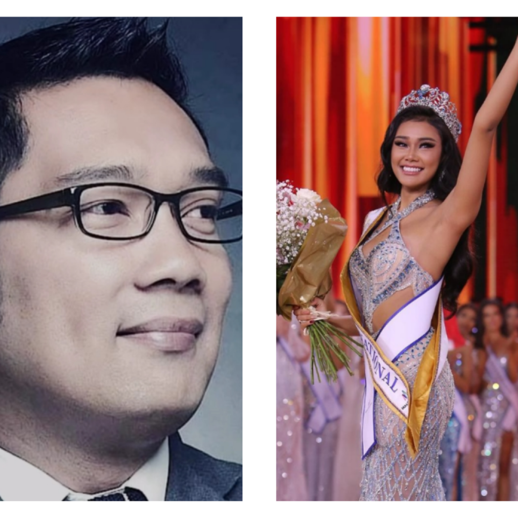 Ridwan Kamil bangga dengan Harashta Haifa Zahra yang kenalkan budaya Sunda di Miss Supranational 2024. Foto: Instagram @ridwankamil dan @misssupranational