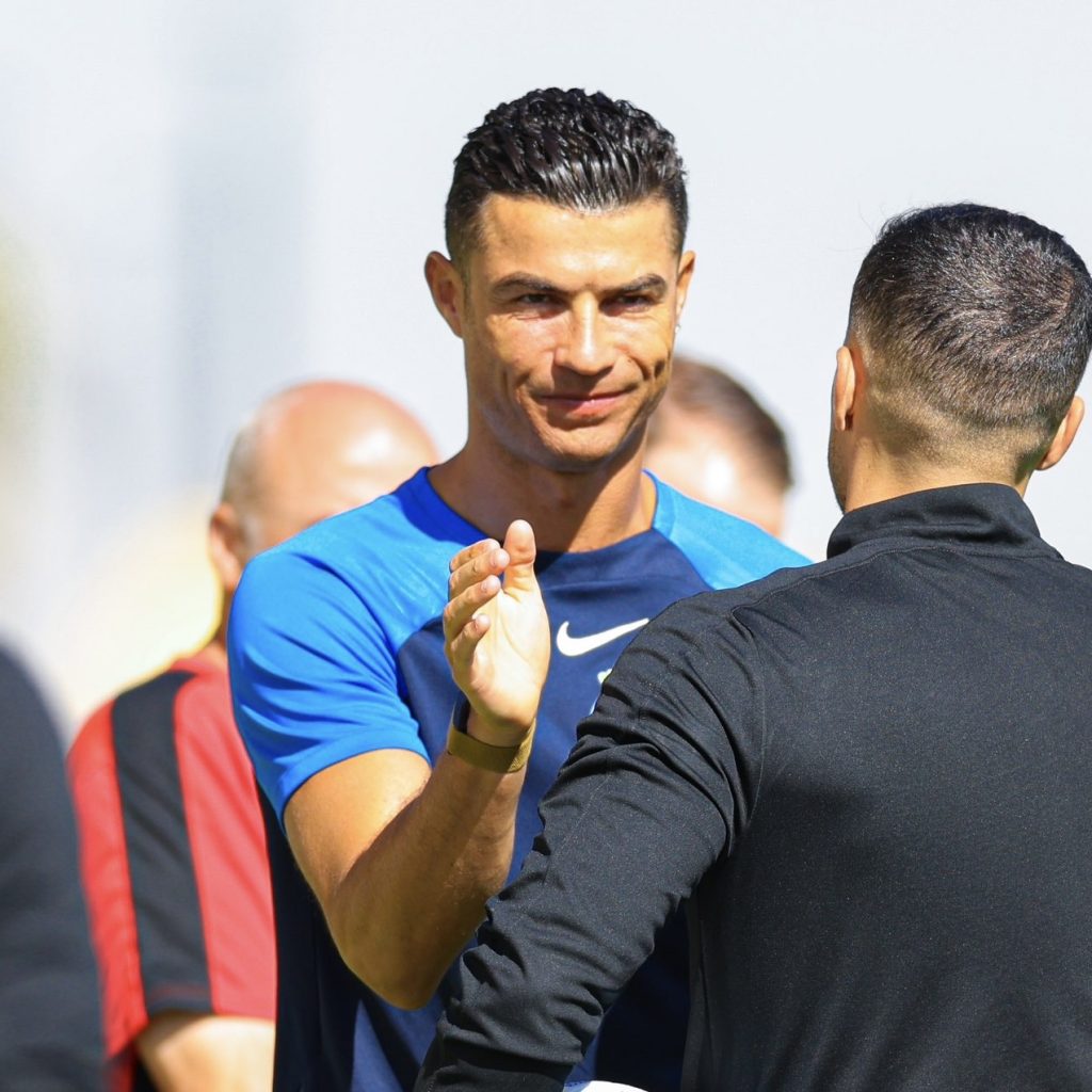 Pertandingan Al Nassr dan klub China batal lantaran Ronaldo cedera. Foto: x.com/AlNassrFC_EN