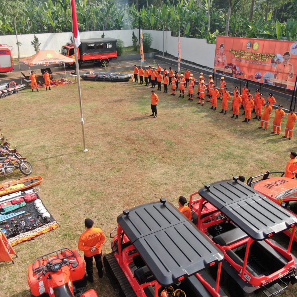 SAR Semarang menyiapkan posko terpadu dan gelar apel kesiapsiagaan SAR Khusus. Foto: Humas
