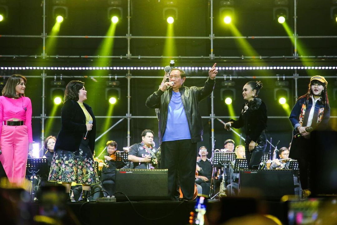 Presiden ke-6 RI, Susiolo Bambang Yudhoyono (SBY) di Pestapora. Foto: instagram.com/agusyudhoyono