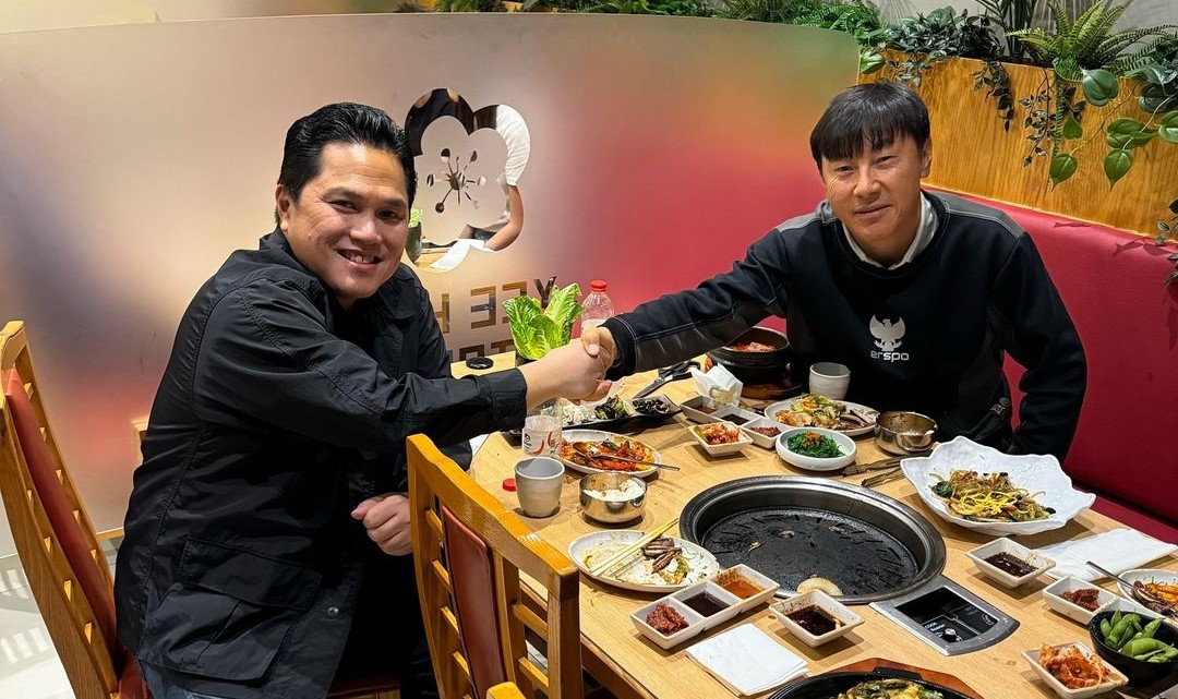 Shin Tae-yong perpanjang kontrak sebagai pelatih timnas Indonesia. Foto: instagram.com/erickthohir