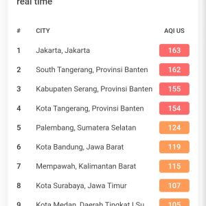 Bukan Hanya Jakarta, Berikut 10 Daerah di Indonesia yang Paling Berpolusi 