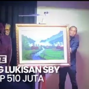 Lukisan SBY Dibeli Oleh Syarief Hasan Rp510 Juta, Uang Hasil Penjualan Akan Diberikan ke Jogja Disability Arts