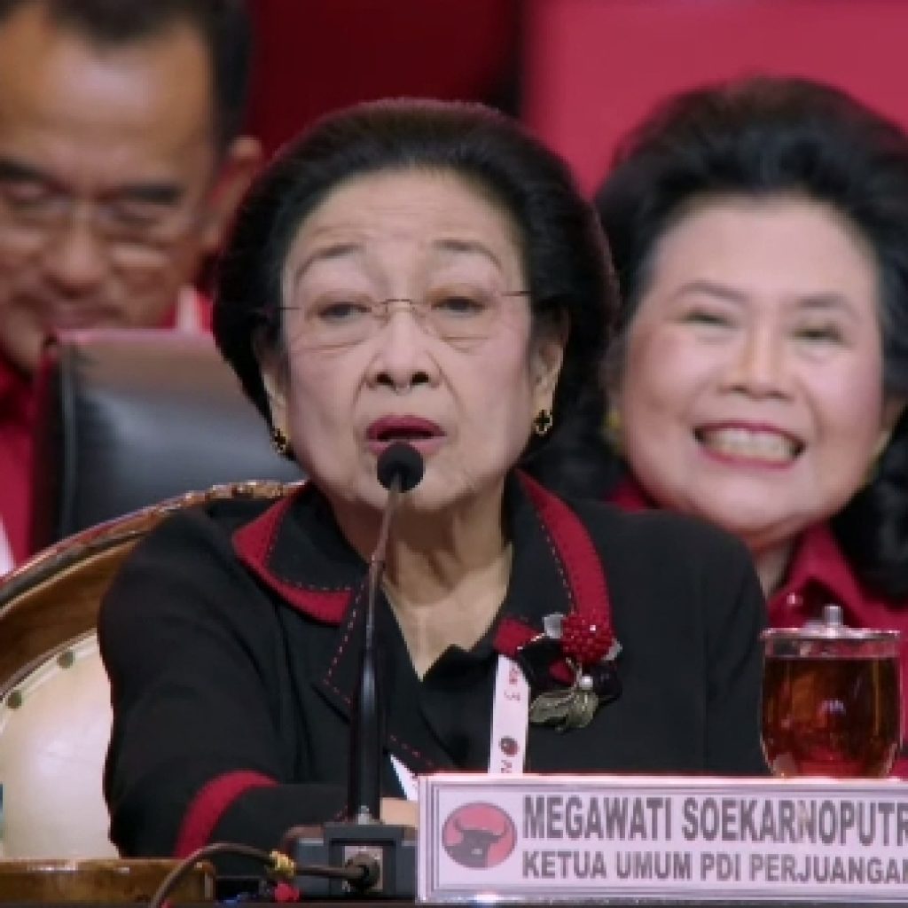 Reaksi Megawati atas isu Ganjar menjadi cawapres Prabowo. FOTO: YouTube PDIP
