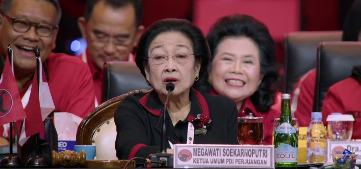 Reaksi Megawati atas isu Ganjar menjadi cawapres Prabowo. FOTO: YouTube PDIP