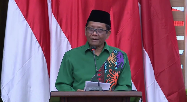 PDIP resmi mengusung Ganjar Pranowo dan Mahfud MD sebagai bakal Capres-Cawapres dalam Pilpres 2024. FOTO: Tangkapan layar YouTube PDI Perjuangan.