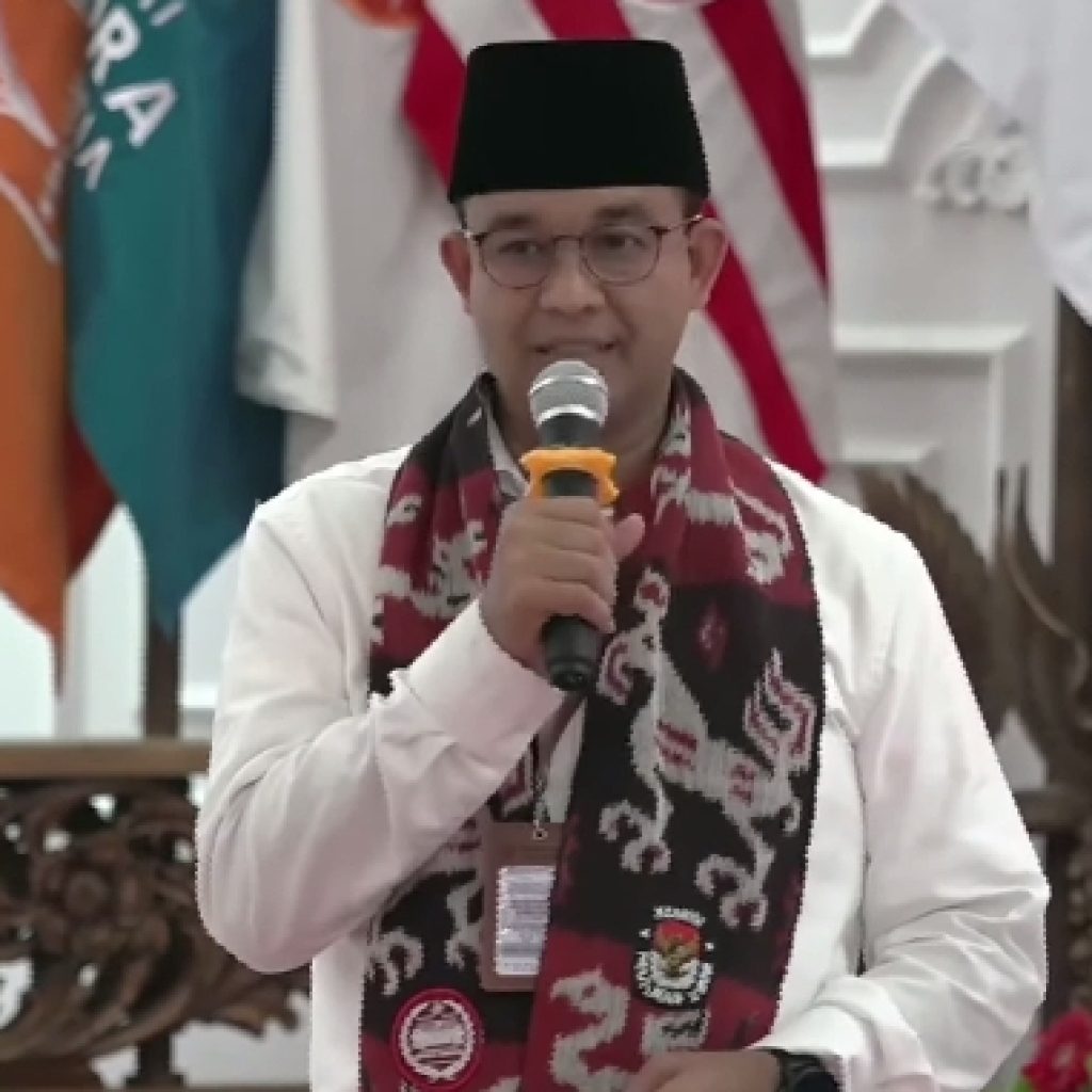 Anies Baswedan mulai kampanye perdana di Tanah Merah. Foto: Tangkapan layar YouTube Nasdem TV
