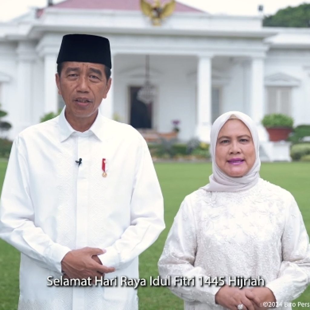 TUTURPEDIA - Presiden Jokowi dan Iriana Beri Ucapan Selamat Idul Fitri 1445 Hijriah