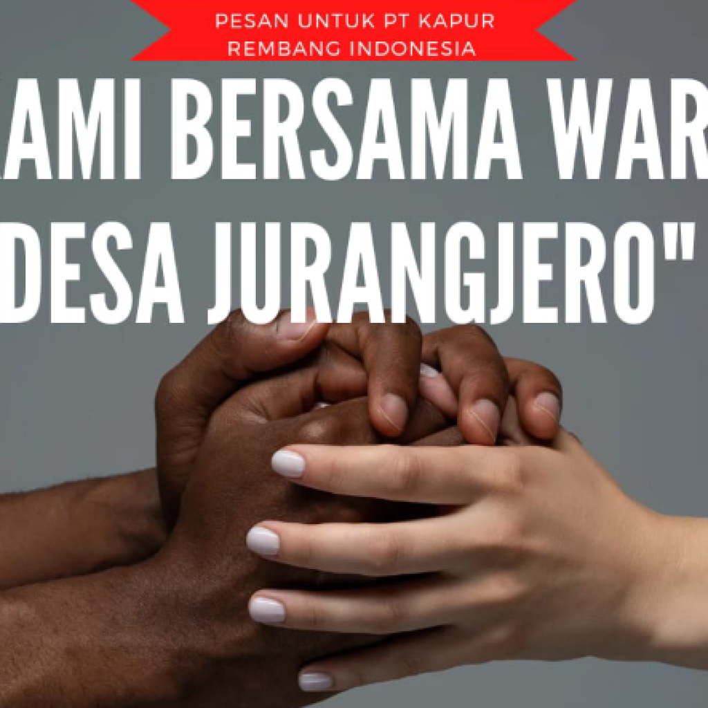 Selebaran dukungan untuk masyarakat Desa Jurangjero. Foto: Istimewa