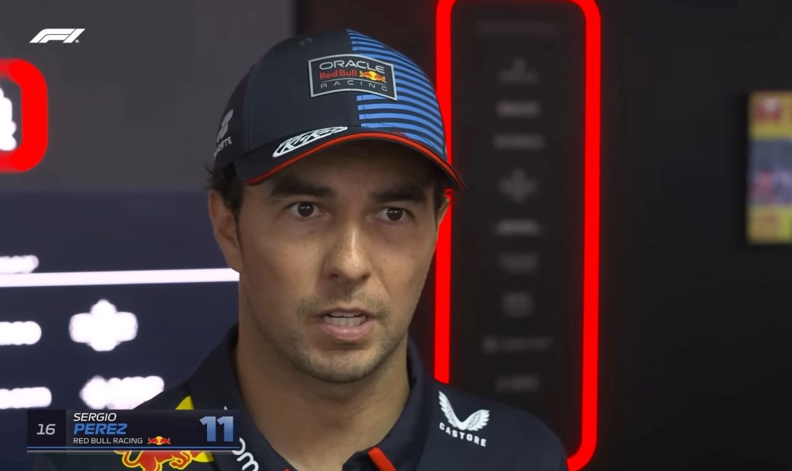 Sergio Perez tidak lolos ke Q2 di F1 Hungaria 2024. Foto: Tangkapan Layar YouTube FORMULA 1