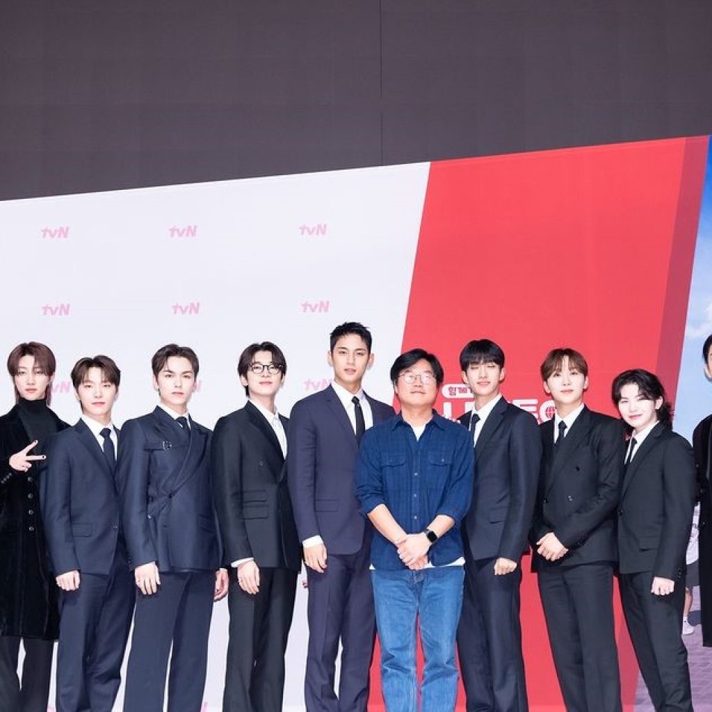 Program SEVENTEEN berjudul Nana Tour with SEVENTEEN tayang hari Jumat ini. Foto: instagram.com/tvn_joy