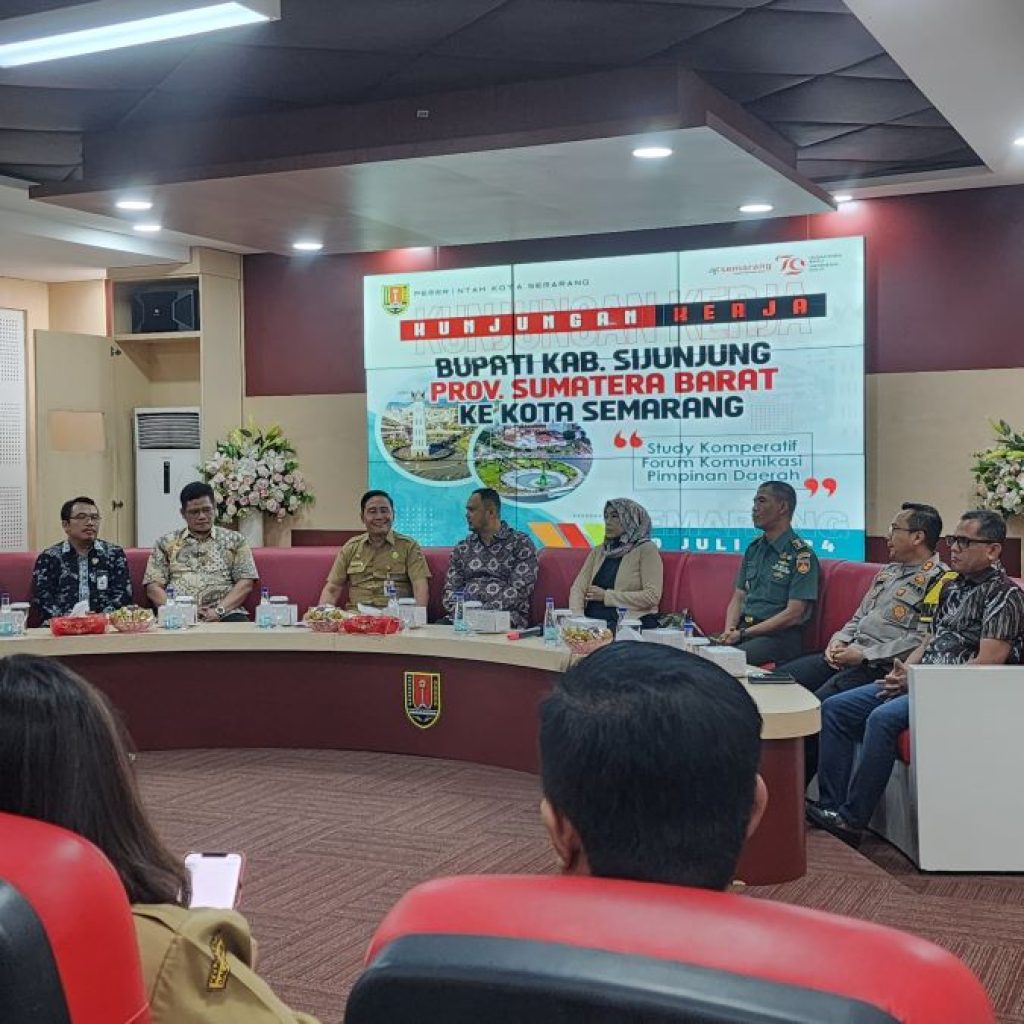 Kunjungan pemerintah dan jajaran Forkopimda Kabupaten Sijunjung, Provinsi Sumatra Barat ke Kota Semarang. Foto: Dok. Pemkot Semarang