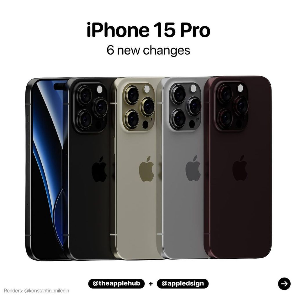 iPhone 15 Pro lineup.(Foto: Instagram @theapplehubJeff Williams)