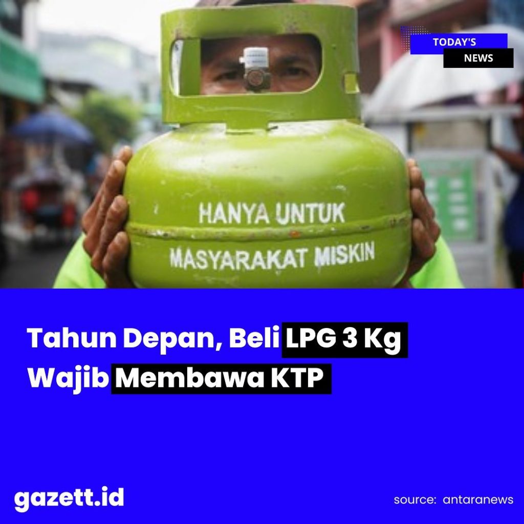 Caption Gas Elpiji 3 kg. (Foto: Instagram @gazett.id) 