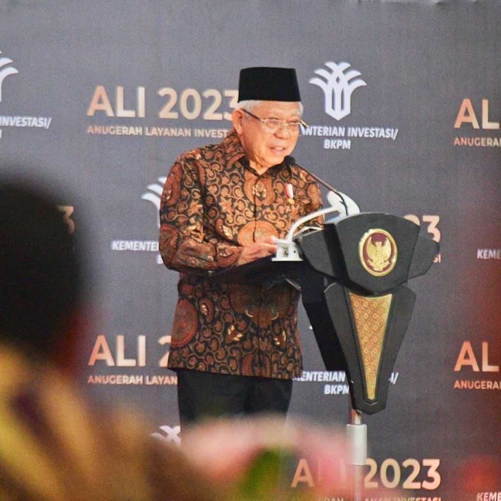 Ma'ruf Amin akan cek kembali mengenai kabar bantuan stunting yang hanya berisi tahu dan sawi. Foto: Instagram.com/kyai_marufamin