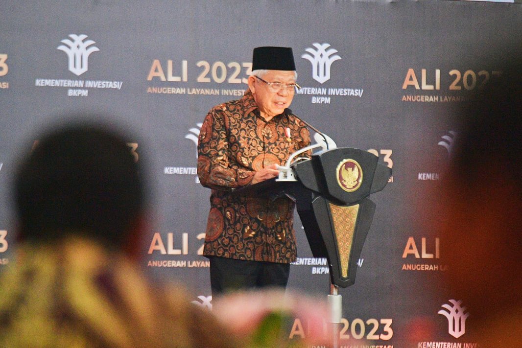 Ma'ruf Amin akan cek kembali mengenai kabar bantuan stunting yang hanya berisi tahu dan sawi. Foto: Instagram.com/kyai_marufamin