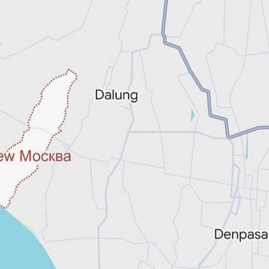 TUTURPEDIA - Bikin Heboh! Muncul Nama New Moscow di Peta Wilayah Canggu, Polda Bali hingga Dinas Pariwisata akan Lakukan Hal Ini