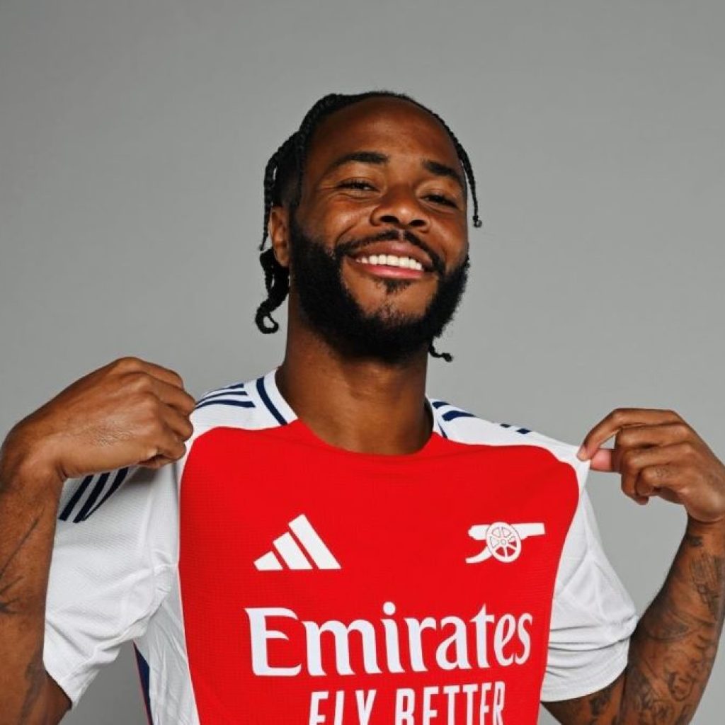 Pemain Arsenal, Raheem Sterling. Foto: x.com/sterling7