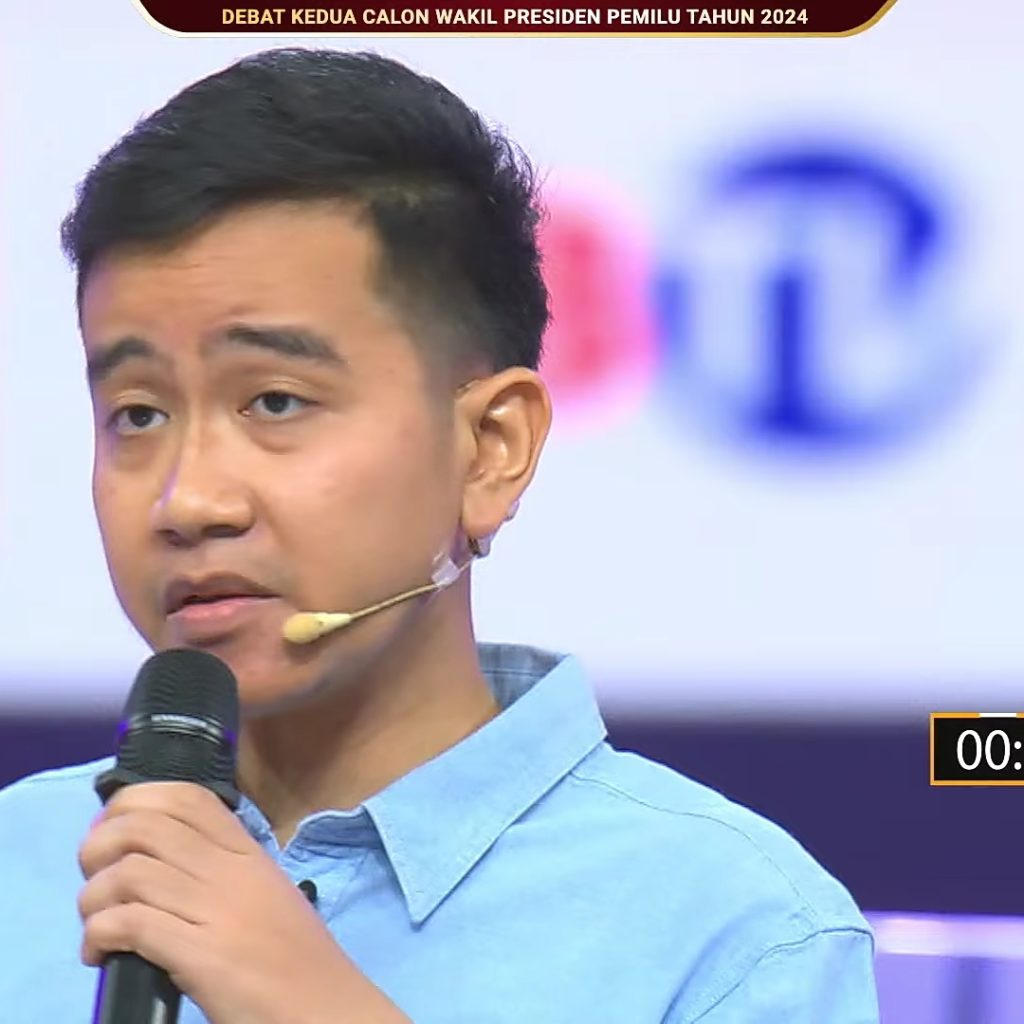 Strategi Gibran di debat cawapres 2024 dinilai serupa dengan Jokowi. Foto: Tangkapan Layar YouTube KPU RI