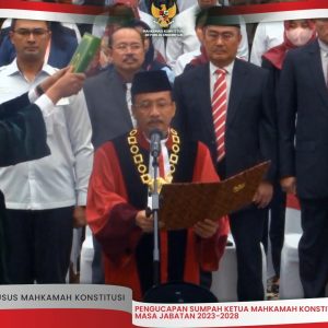 Suhartoyo Resmi Jadi Ketua MK Periode 2023-2028, Sebut Akan Bentuk MKMK Permanen