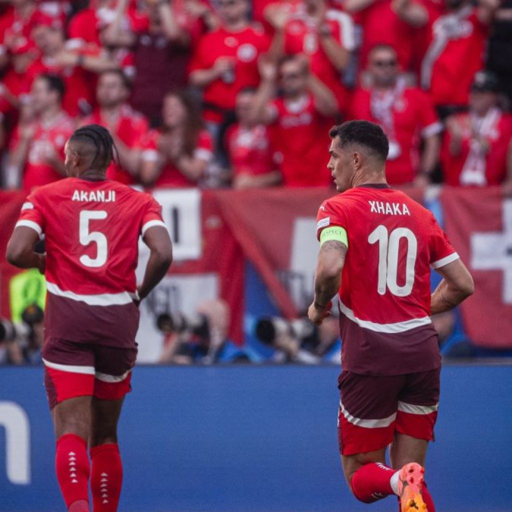 Suporter tetap bangga dengan timnas Swiss meski kalah di EURO 2024. Foto: x.com/nati_sfv_asf