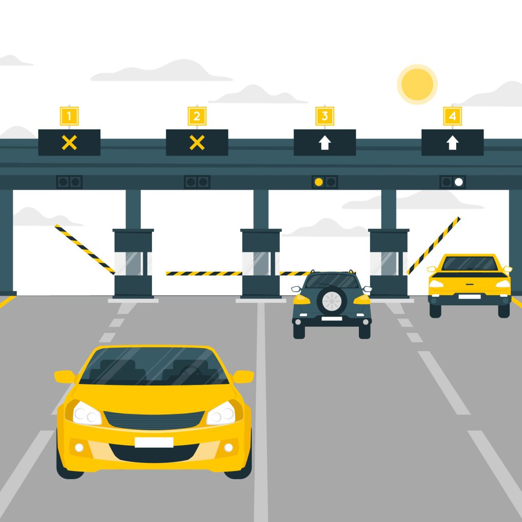 Diskon tarif tol akan diadakan selama mudik liburan Nataru 2023/2024. Foto: Freepik.com/storyset