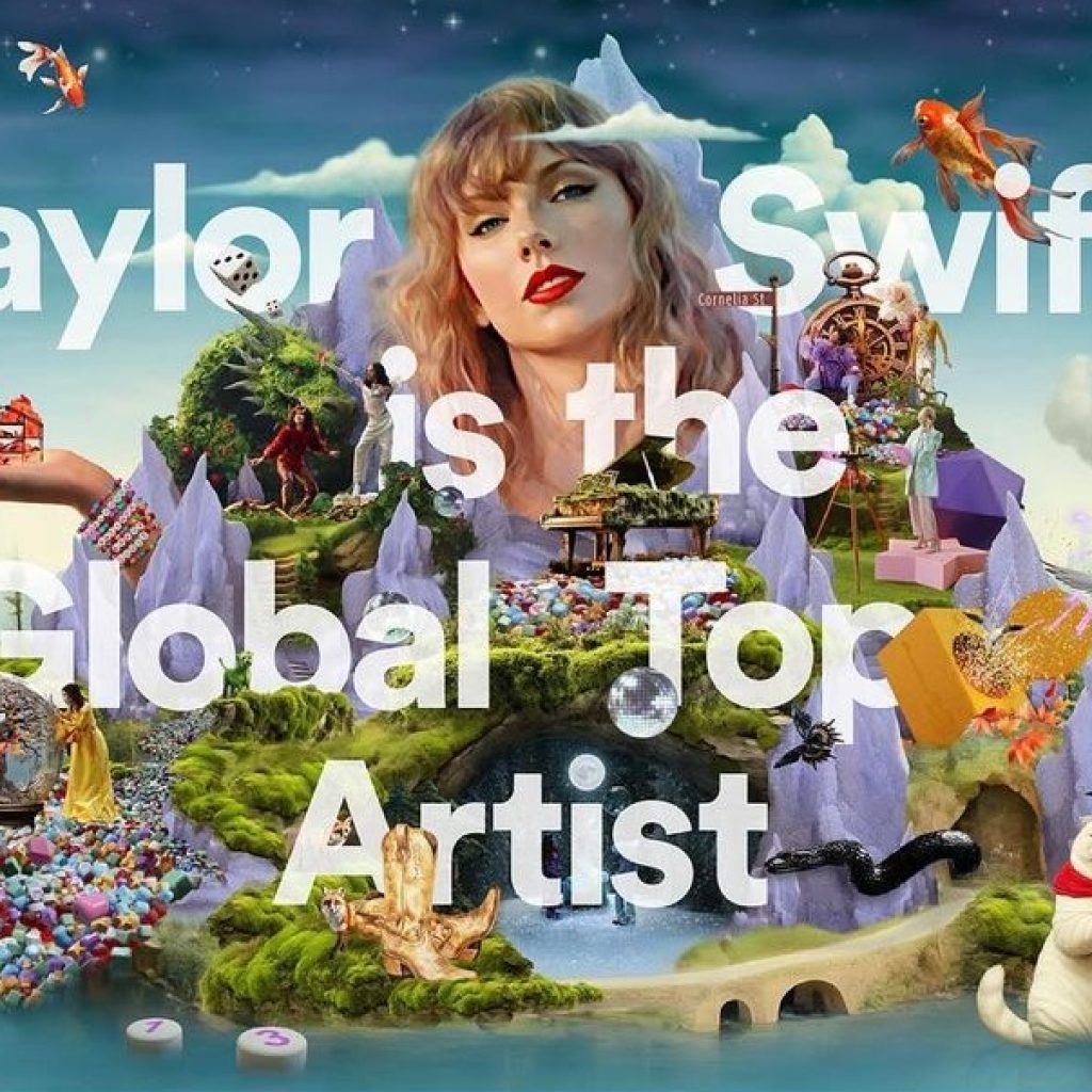 Taylor Swift Raih Global Top Artist Spotify 2023: Perayaan Prestasi, Kejutan Lagu, dan Penghargaan Khusus dari Spotify