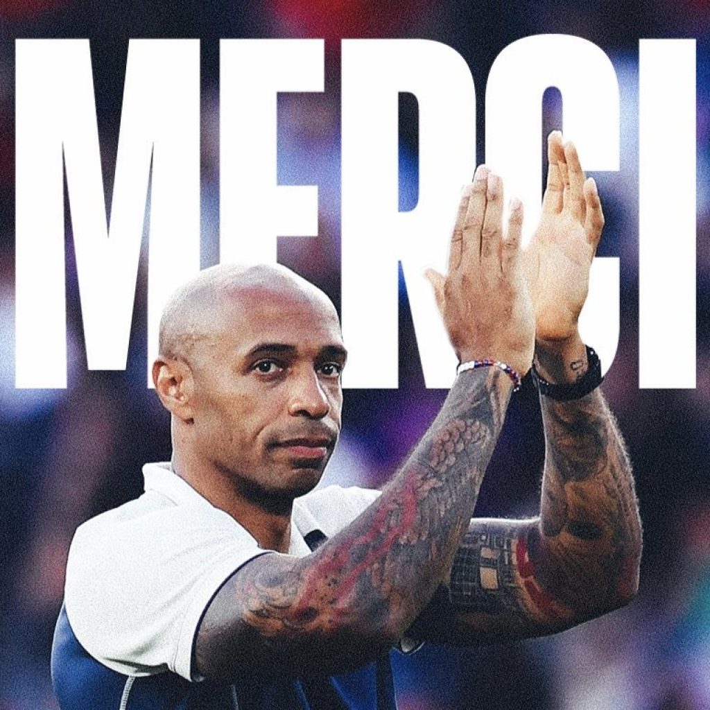 Thierry Henry mundur sebagai pelatih timnas U-21 Prancis. Foto: x.com/equipedefrance