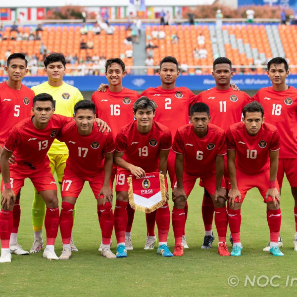 Timnas U-24 Indonesia kalah melawan Cina Taipei di Asian Games 2022. FOTO: Pssi.org