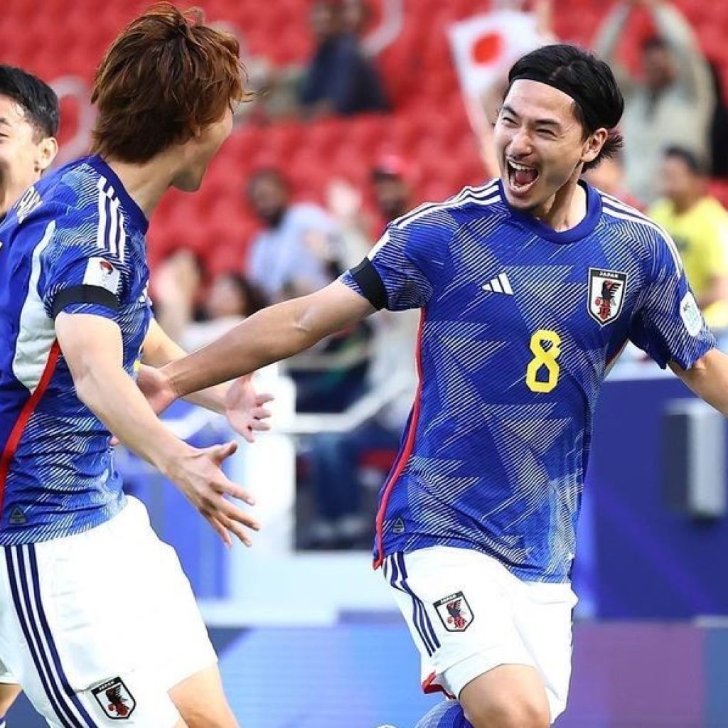 Timnas Jepang menang dengan skor 4-2 atas Vietnam di Piala Asia 2023. Foto: instagram.com/japanfootballassociation