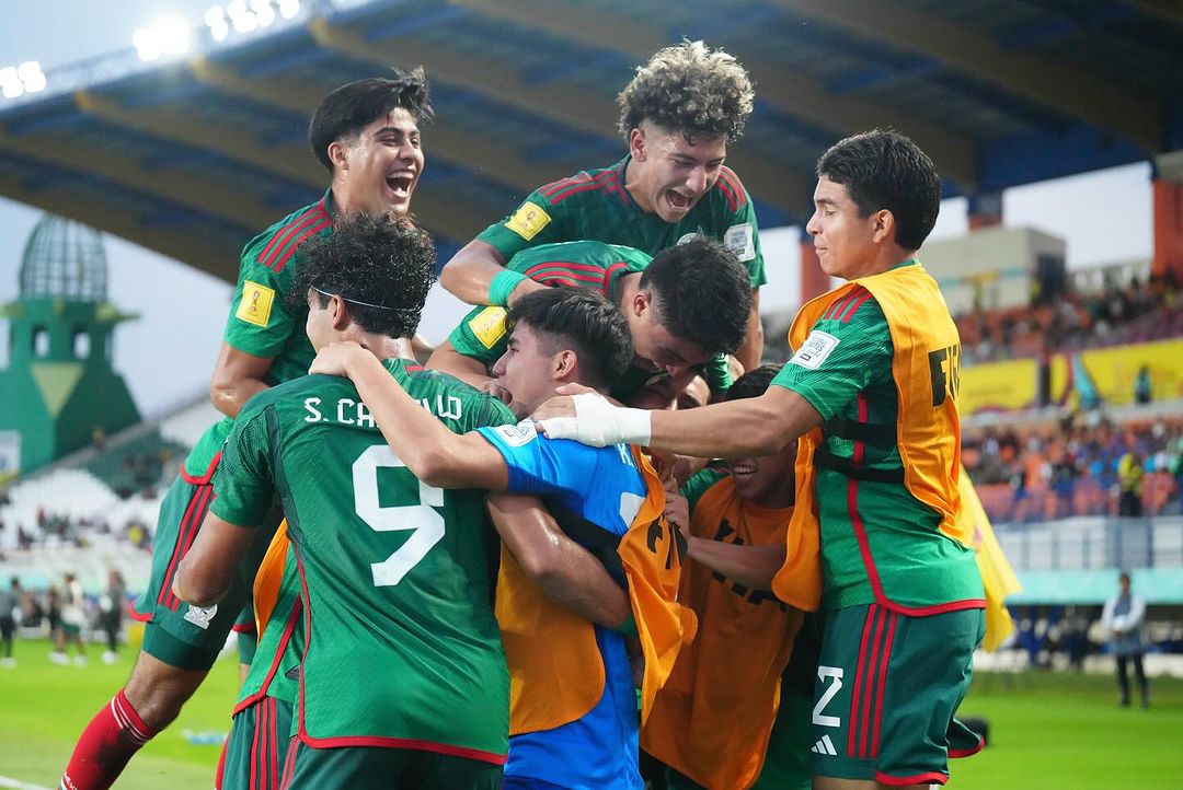 Meksiko berhasil menang 4-0 kalahkan Selandia Baru di fase grup Piala Dunia U-17 2023. Foto: instagram.com/javenn.18