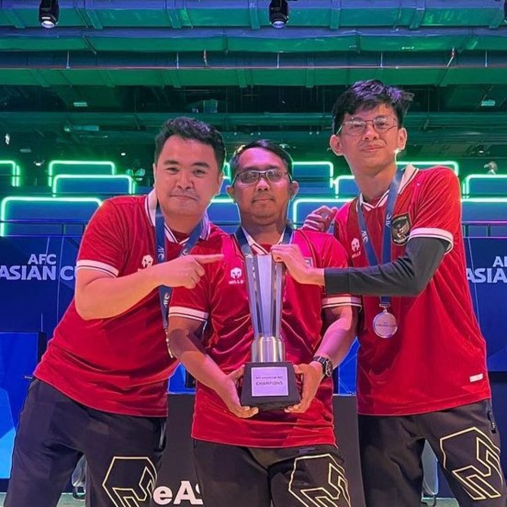 Timnas eSports Indonesia juara AFC eAsian Cup 2023. Foto: Instagram.com/rizkyfaidan