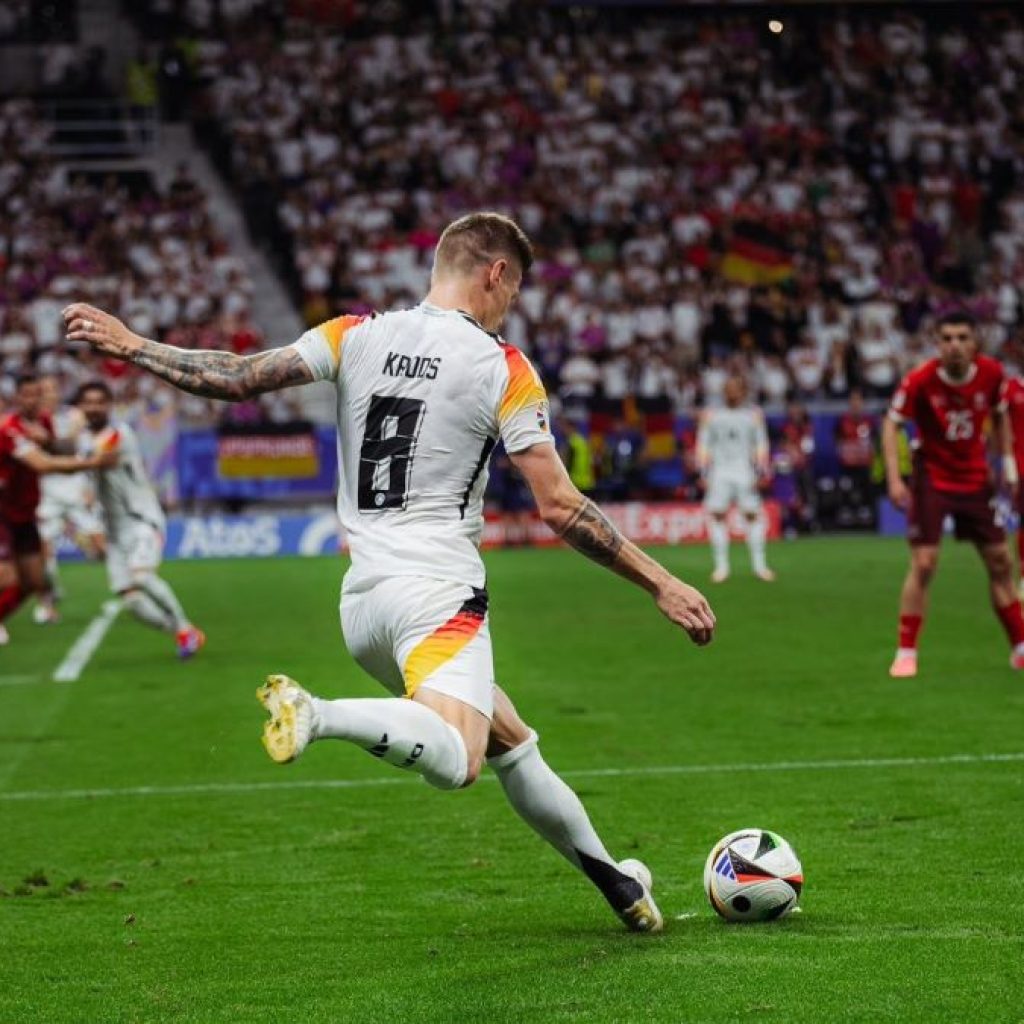 Joselu dan timnas Spanyol akan percepat pensiun Toni Kroos. Foto: x.com/ToniKroos