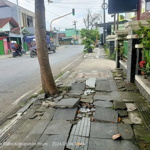 Banyak Trotoar Rusak, Ini Kata Bidang Cipta Karya DPUPR Blora