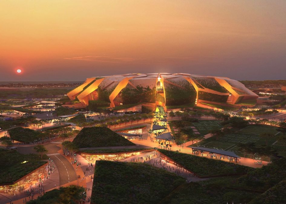 Arab Saudi hendak bangun 11 stadion baru untuk jadi tuan rumah Piala Dunia 2034. Foto: x.com/Worldstadium23