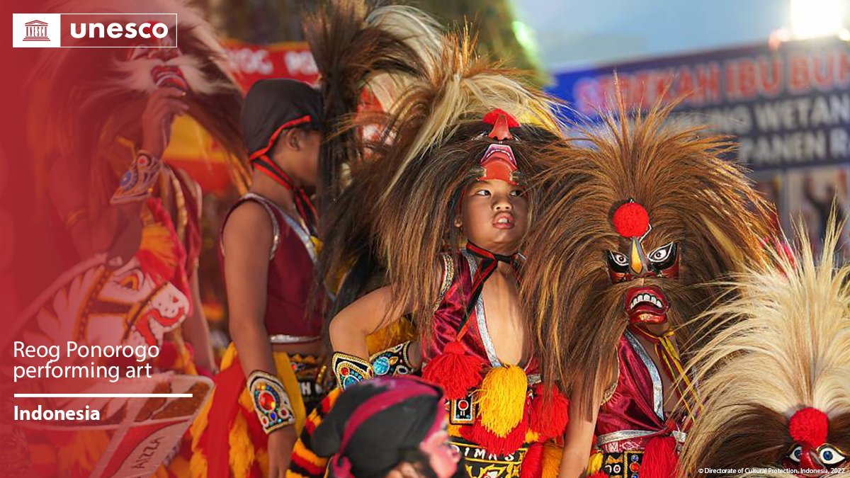 Reog Ponorogo resmi masuk daftar terbaru Warisan Budaya Takbenda Dunia UNESCO. Foto: x.com/UNESCO
