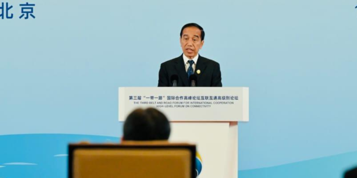 Jokowi terangkan empat poin penting dalam pembangunan konektivitas. FOTO: Kementerian Sekretariat Negara